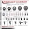 Service Caster 3.5'' Gray Poly Swivel 1'' Expanding Stem Caster with Brake SCC-EX20S3514-PPUB-PLB-1 - alternate 3